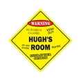 thumbnail image 1 of SignMission X-Hughs Room 12 x 12 in. Crossing Zone Xing Room Sign - Hughs, 1 of 5