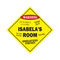 thumbnail image 1 of SignMission X-Isabelas Room 12 x 12 in. Crossing Zone Xing Room Sign - Isabelas, 1 of 5