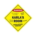 thumbnail image 1 of SignMission X-Karlas Room 12 x 12 in. Crossing Zone Xing Room Sign - Karlas, 1 of 5