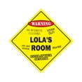 thumbnail image 1 of SignMission X-Lolas Room 12 x 12 in. Crossing Zone Xing Room Sign - Lolas, 1 of 5