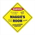 thumbnail image 1 of SignMission X-Maggies Room 12 x 12 in. Crossing Zone Xing Room Sign - Maggies, 1 of 5