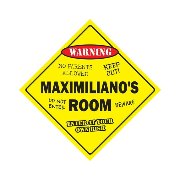 SignMission X-Maximilianos Room 12 x 12 in. Crossing Zone Xing Room Sign - Maximilianos