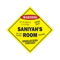 thumbnail image 1 of SignMission X-Saniyahs Room 12 x 12 in. Crossing Zone Xing Room Sign - Saniyahs, 1 of 5