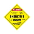 thumbnail image 1 of SignMission X-Sherlyns Room 12 x 12 in. Crossing Zone Xing Room Sign - Sherlyns, 1 of 5