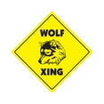 thumbnail image 1 of SignMission X-Wolf 12 x 12 in. Zone Xing Crossing Sign - Wolf, 1 of 5