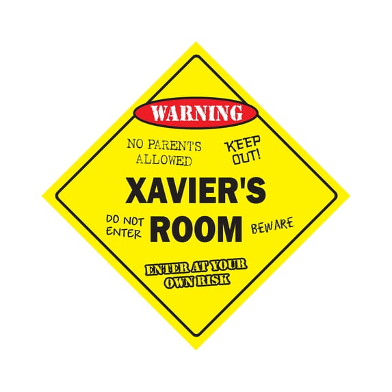 SignMission X-Xaviers Room 12 x 12 in. Crossing Zone Xing Room Sign - Xaviers