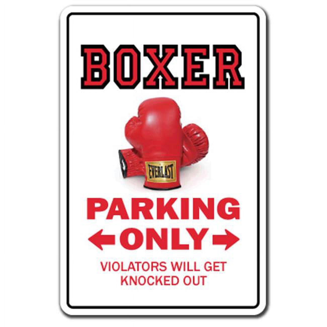 SignMission Z-1014-Boxer 10 x 14 in. Boxer Fighter Parking Sign ...
