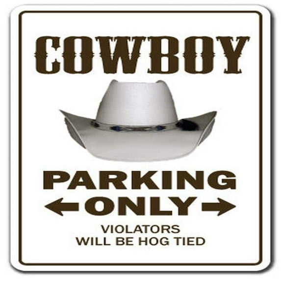 SignMission Z-1014-Cowboy Cowboy Novelty Sign