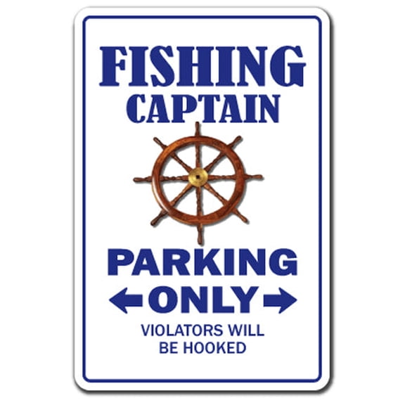SignMission Z-1014-Fishing Fishing Captain Novelty Sign