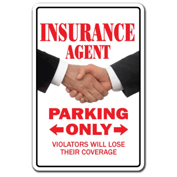 SignMission Z-1014-Insurance 12 x 8 in. Insurance Agent Novelty Sign