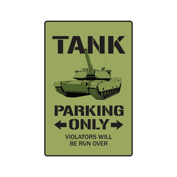 SignMission Z-1014-Tank 10 x 14 in. Tank Parking Sign