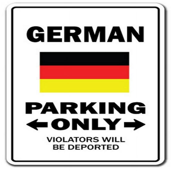 SignMission Z-1320-German German Parking Sign