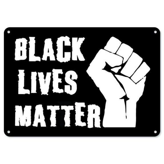 SignMission Z-710-BLM3 BLM Plastic Sign - Black Lives Matter