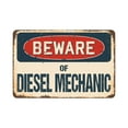 thumbnail image 1 of SignMission Z-D-5-BW-Diesel Mechanic Beware of Diesel Mechanic Rustic Sign, 1 of 4