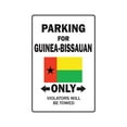 thumbnail image 1 of SignMission Z-Guinea-Bissauan Country 8 x 12 in. Parking for Guinea Bissauan Only Sign - Guinea Bissau Flag National Pride Love, 1 of 4