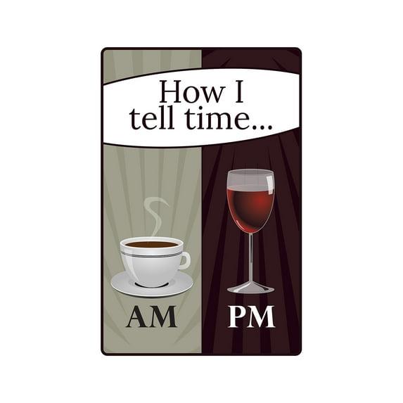 SignMission Z-How I Tell Time 8 x 12 in. How I Tell Time Sign