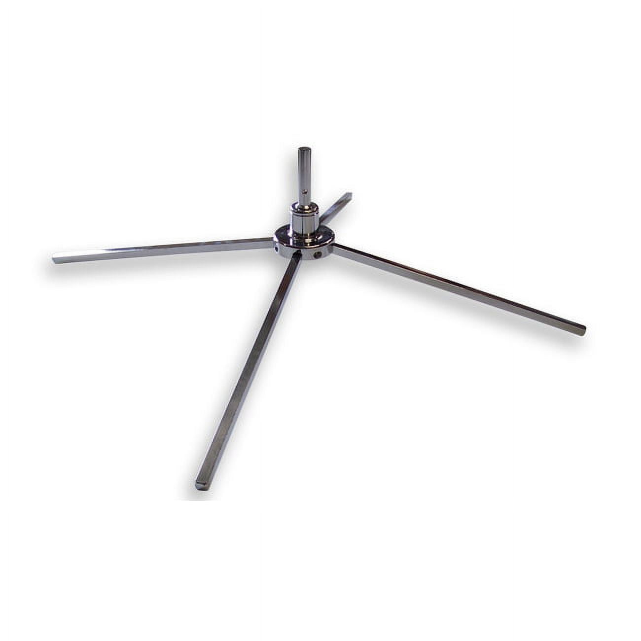 Polished Chrome Steel Cross Base for Indoor/Outdoor Flags