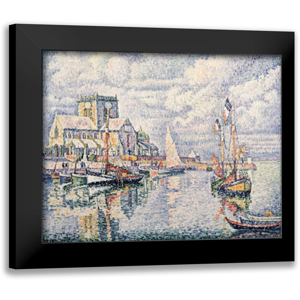 Signac, Paul 18x15 Black Modern Framed Museum Art Print Titled - Le Port De Barfleur