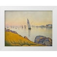 thumbnail image 1 of Signac, Paul 18x15 White Modern Wood Framed Museum Art Print Titled - Evening Calm, Concarneau, Opus 220, 1 of 4