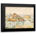 thumbnail image 1 of Signac, Paul 24x19 Black Modern Framed Museum Art Print Titled - Morlaix, Entrance of the River, 1 of 5