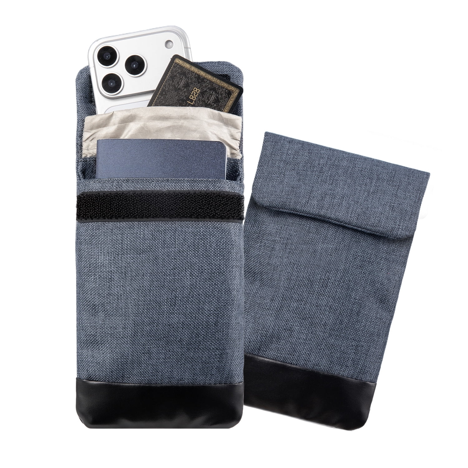 Signal Blocking Faraday Pouch for Cell Phone, RFID Shielding Bag Anti-Tracking Privacy Case