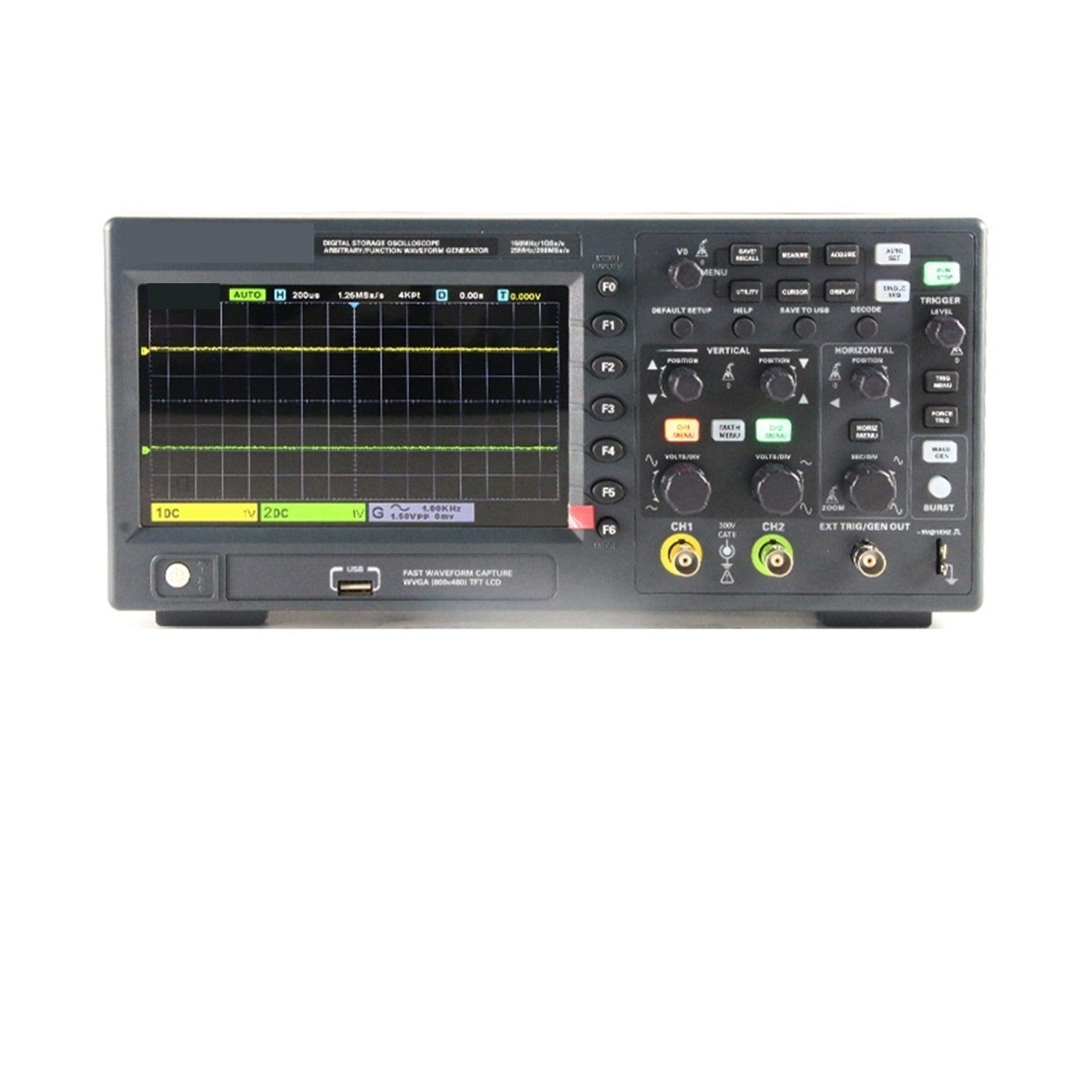Signal Generation Digital Oscilloscope Dual-Channel Storage USB 150MHZ Portable Tester Tools ,Professional Designed