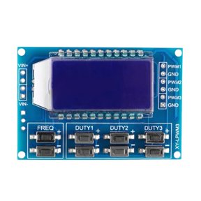 Signal Generator PWM Pulse Frequency Duty Cycle 1Hz-150KHz Adjustable Rectangular Signal Generator Module LCD Display