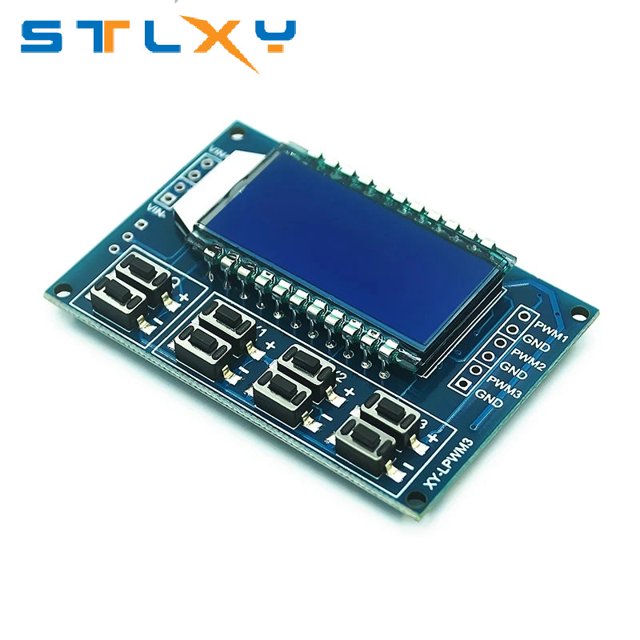 Signal Generator PWM Pulse Frequency Duty Cycle Adjustable Module LCD