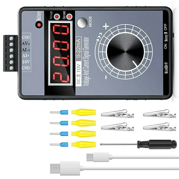 Signal Generator for Instruments and Sensors Testing - 0-22mA Output, Portable with Built-in Battery