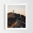 thumbnail image 1 of Signal Summit - Perama Greece Photography Landscape Mountain Rustic Nature Industrial Sunset Rural White Framed Wall Art Print 8 x 10 inches, 1 of 3