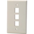 thumbnail image 1 of Signamax 3-Port Single-Gang Keystone Faceplate, Light Ivory, 1 of 1