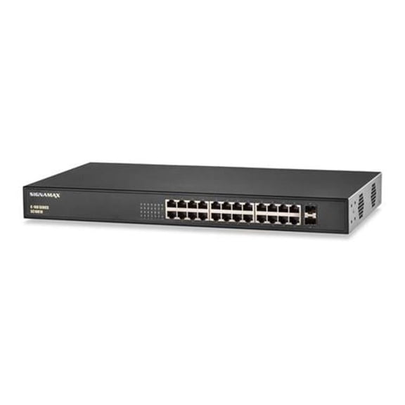 Signamax SIG-FO-SC10010 C-100 24 Port Gigabit Poe+ Switch 2sfp