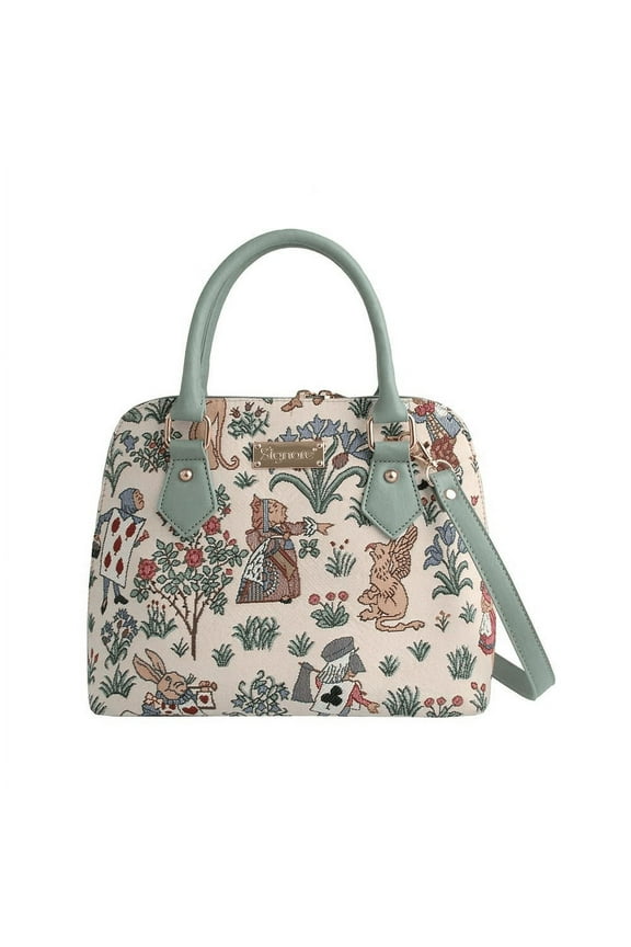 Alice in Wonderland Tapestry Convertible Bag Handbag Purse