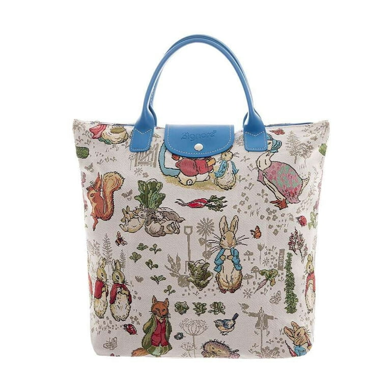 Signare Beatrix Potter Peter Rabbit Tapestry Foldaway Bag Shopper Purse Handbag