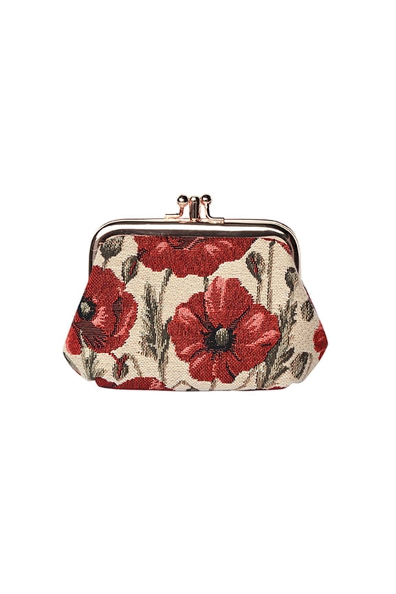 FRMP-POP | POPPY COIN CLASP FRAME PURSE WALLET