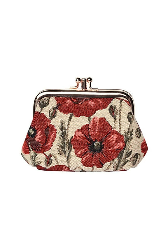 FRMP-POP | POPPY COIN CLASP FRAME PURSE WALLET