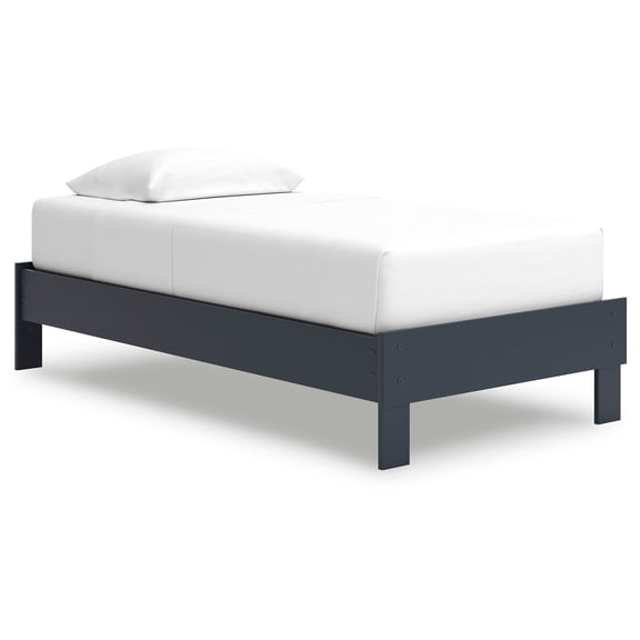 Signatue Design by Ashley Simmenfort Twin Platform Bed , Navy Blue