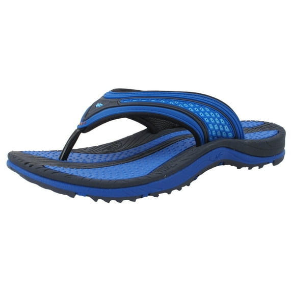 Signatue Unisex Flip Flops: 8508 Blue, EU44 (Women Size 13-13.5 & Men Size 11-11.5)