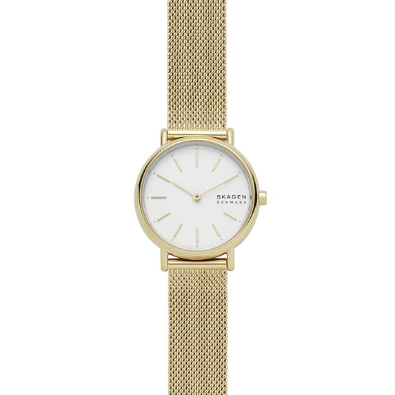 Signatur Slim Gold-Tone Steel-Mesh Watch (SKW2693)