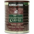 thumbnail image 1 of Signature 100 Percent Colombian Coffee Supremo Bean Dark Roast-Fine Grind, 3 Pound (Pack of 6), 1 of 1