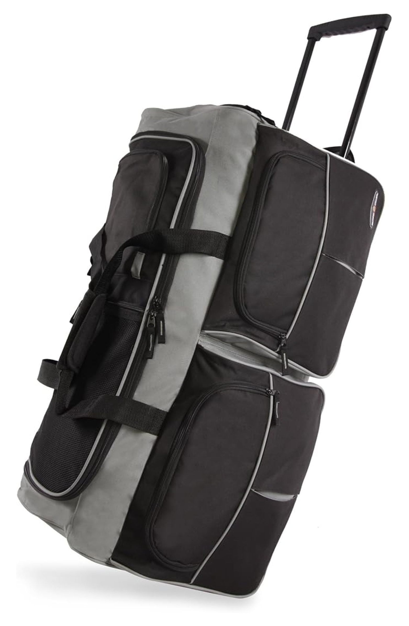 Signature 30" Large Rolling Duffel Bag, Black, One Size