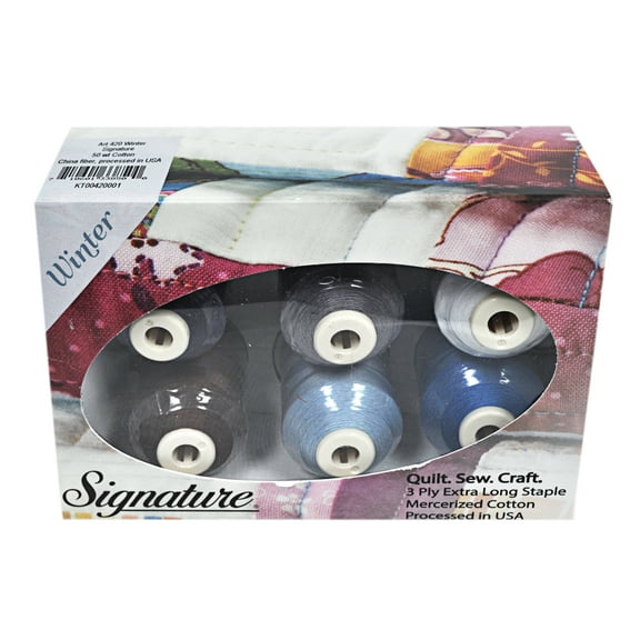 Signature 50 Cotton Mini King 6 Spool Gift Pack - Winter
