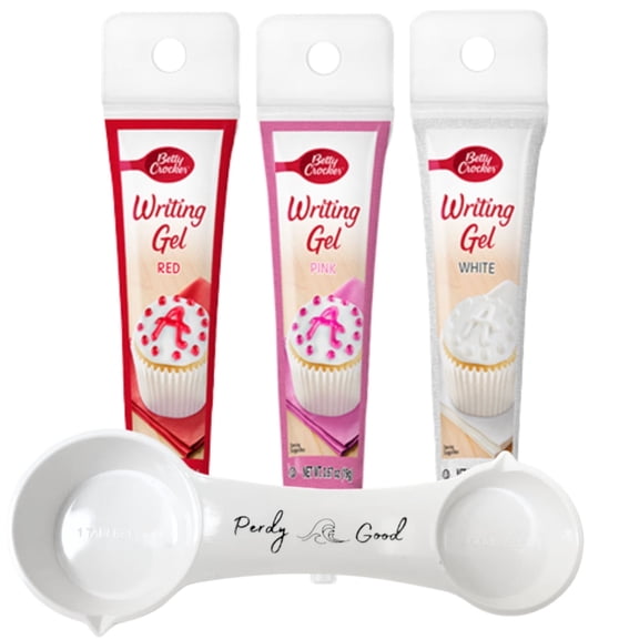 Signature Brands Betty Crocker Valentines Writing Gel Cookie Icing, 3 Colors (Red, White, Pink), 0.67 oz Each