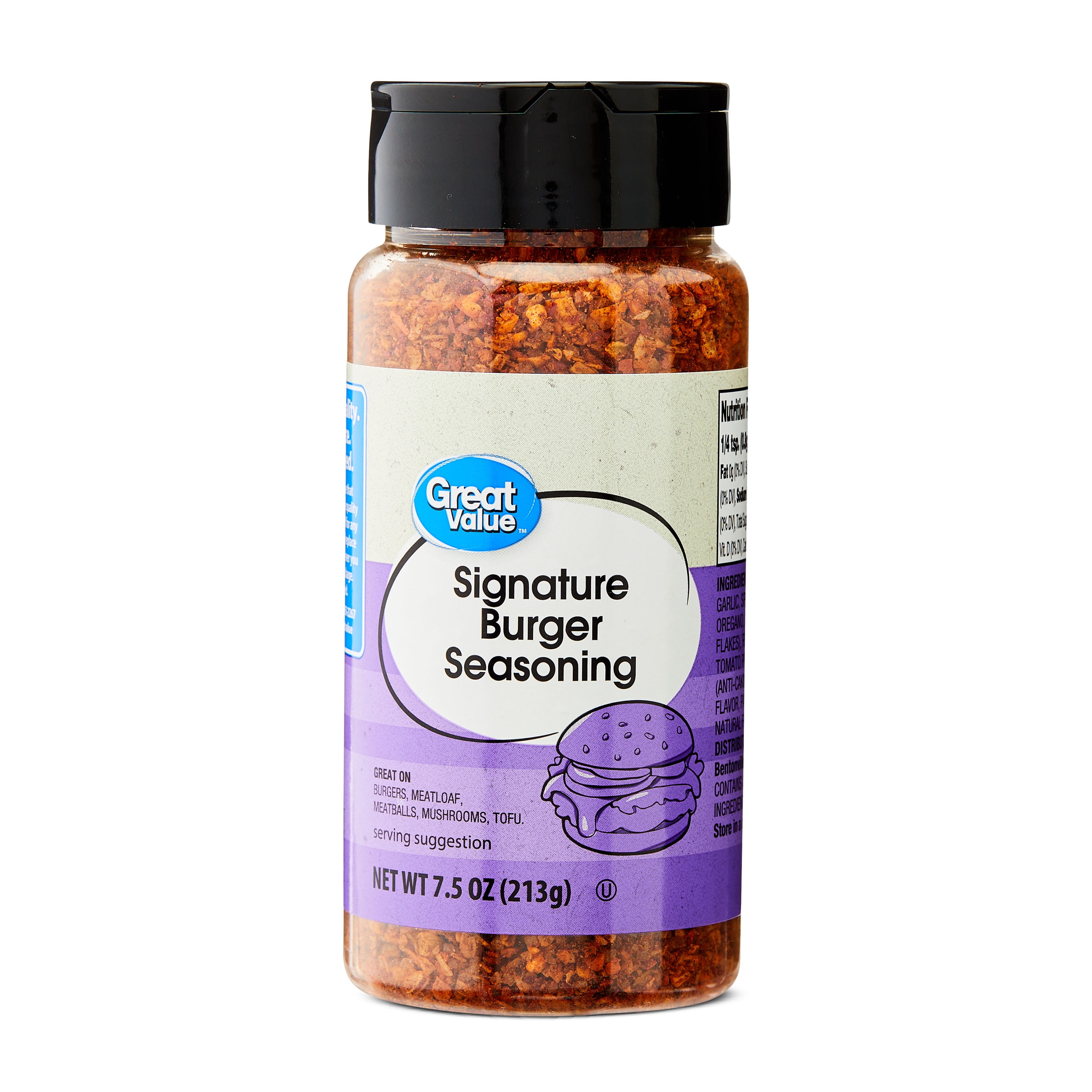 Great Value Signature Burger Seasoning, 7.5 oz