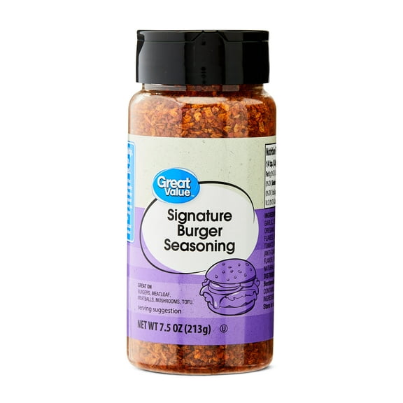 Great Value Signature Burger Seasoning, 7.5 oz