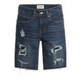thumbnail image 1 of Signature By Levi Strauss & Co Boys Denim Cutoff Short, Sizes 4-18, 1 of 5