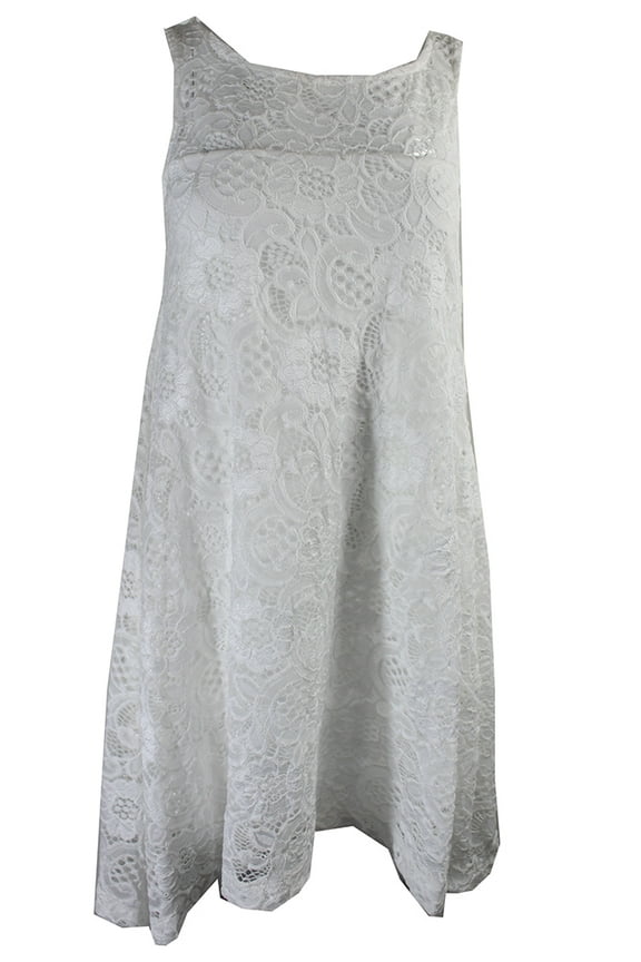 By Robbie Bee Petite Ivory Sleeveless Lace High-Low Dress PS