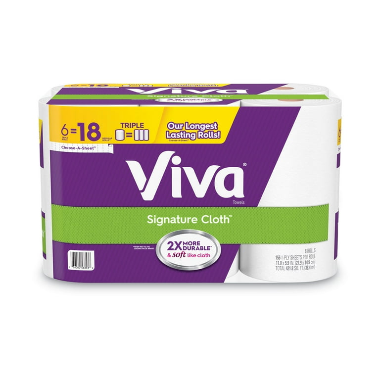 Signature Cloth Choose-A-Sheet Kitchen Roll Paper Towels, 1-Ply, 11 x 5.9, White, 70 Sheets/Roll, 6 Roll/Pack, 4 Packs/Carton Signature Cloth Choose-A-Sheet Kitchen Roll Paper Towels, 1-Ply, 11 x 5.9, White, 70 Sheets/Roll, 6 Roll/Pack, 4 Packs/Carton