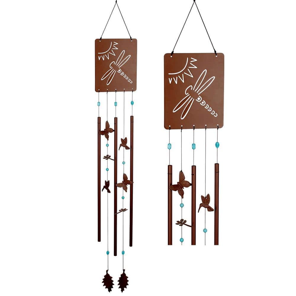 Signature Collection, Victorian Garden Chime, Meadow 52 in. Rusted