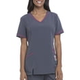 thumbnail image 1 of Signature Collection Women's V-Neck Scrub Top with Embroidery Accent, 1 of 8